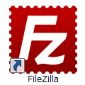 「FileZilla」を起動します