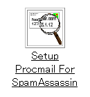 「Setup Procmail For SpamAssassin」をクリック