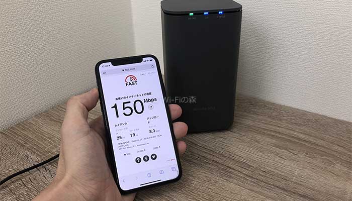 home5Gは4Gエリアでも速い