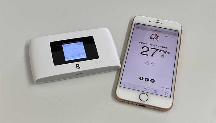 Rakuten WiFi Pocket 2Bの通信速度