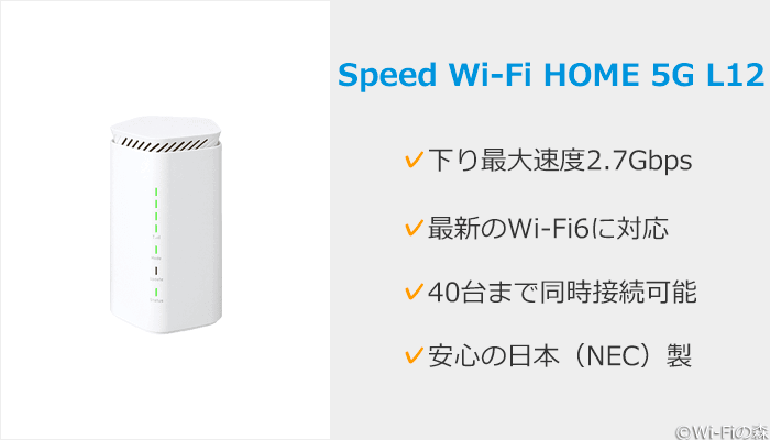 Speed Wi-Fi HOME 5G L12