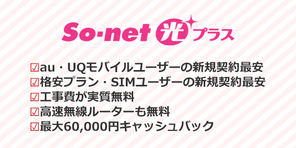 So-net光プラス