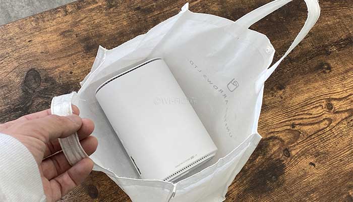 WiMAXのホームルーターは持ち運びができる(自宅以外でも使える)