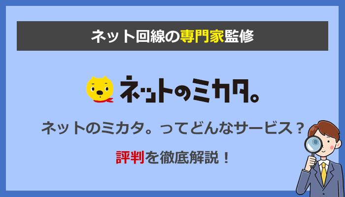 ネットのミカタ。とは？メリットとデメリットからわかる評判を解説