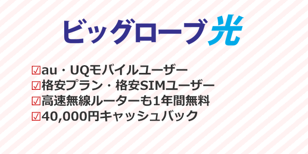 ビッグローブ光