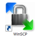 「WinSCP」を起動します