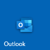 「Outlook」を起動します